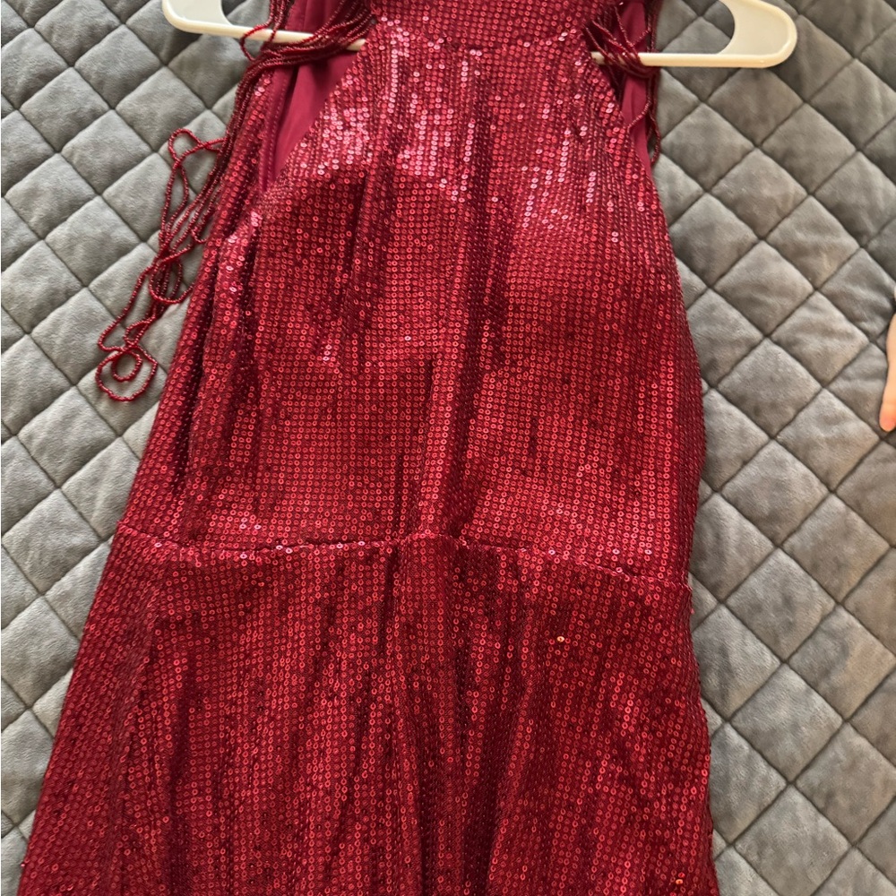 Sparkling Red Sequin Dress